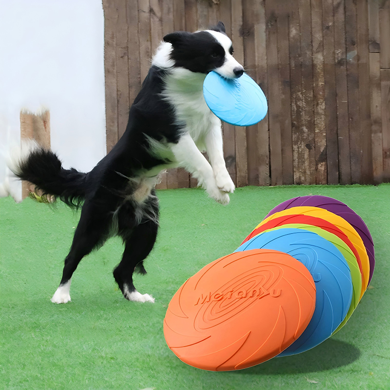 Flying Disc Dog Training Toy - Dischi Volanti in Silicone, Giocattoli Multifunzione