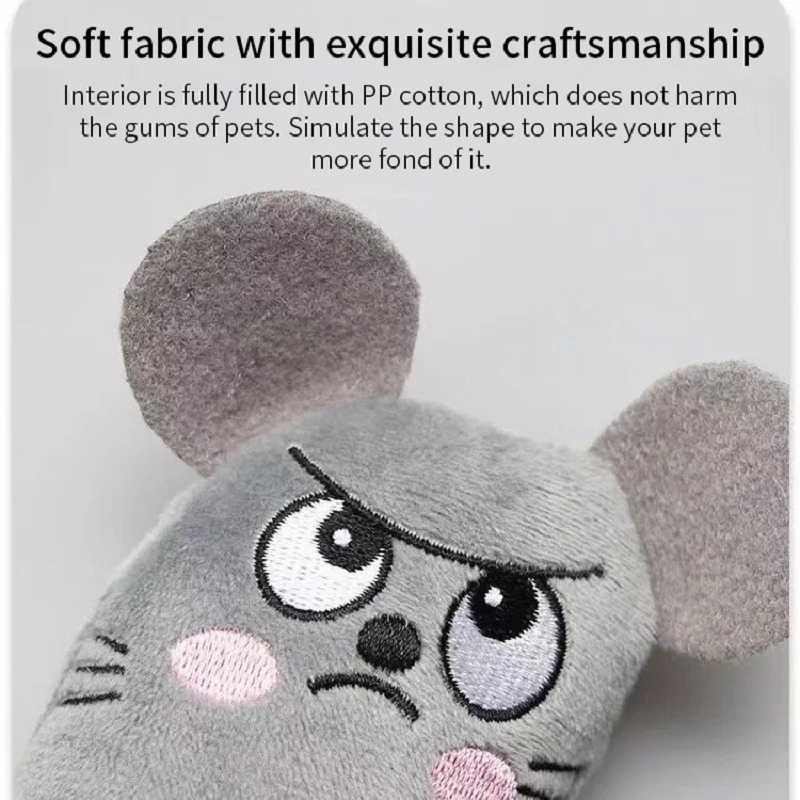 Catnip Interactive Plush Mouse - Simpatici giocattoli per gatti Divertenti giocattoli