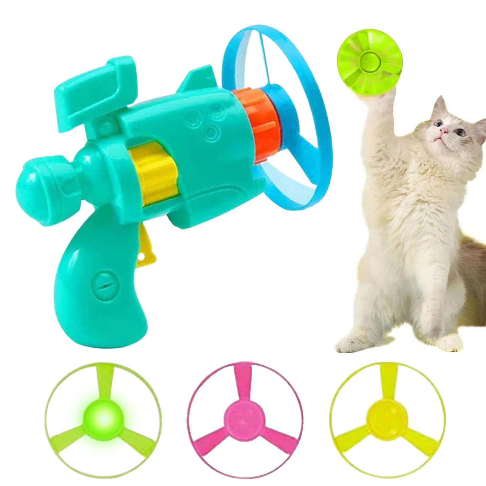 Flying Disc Dog Training Toy - Piattino volante interattivo per gatti Pistola