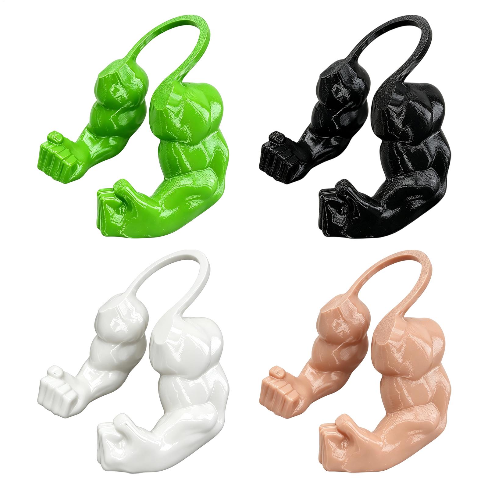 Interactive Squeaky Plush Dog Toy - Braccio Muscolare Divertente per Gatti Stampato