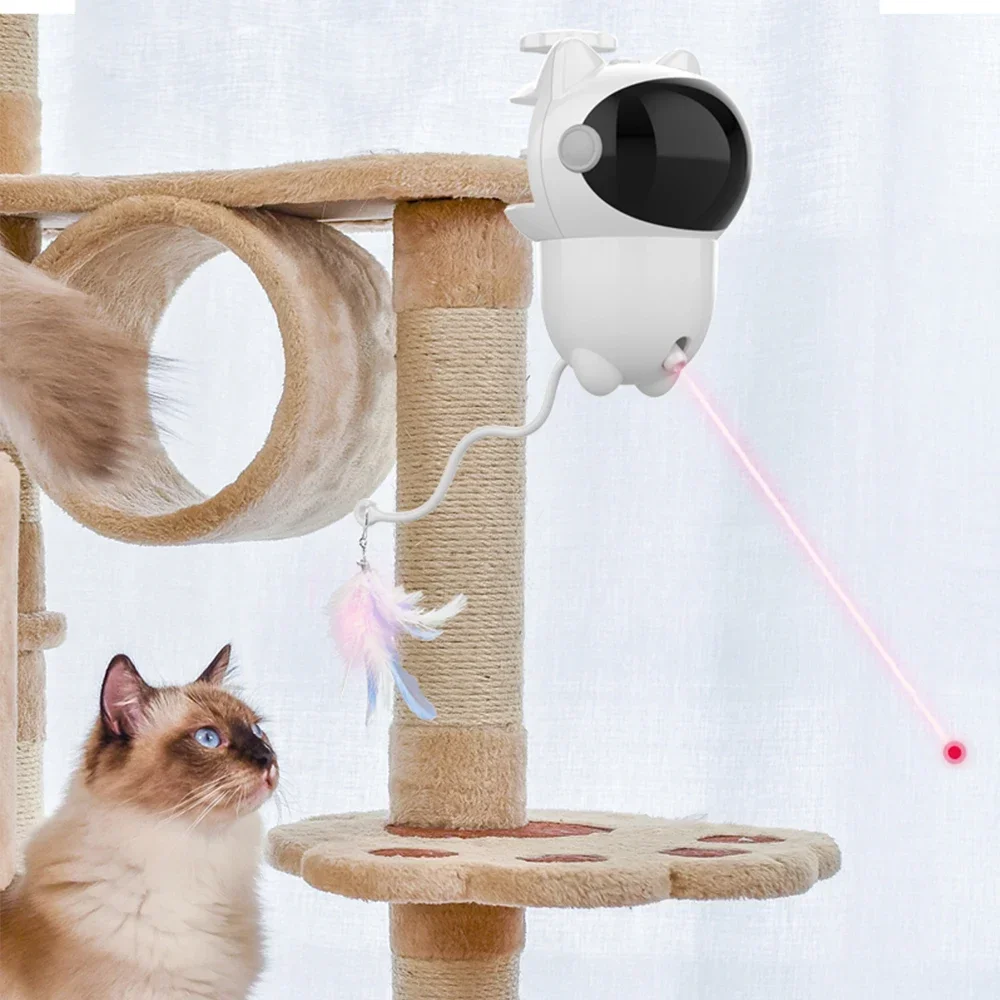 Laser Pointer Cat Toy Automatic - Giocattolo laser interattivo a 360° per