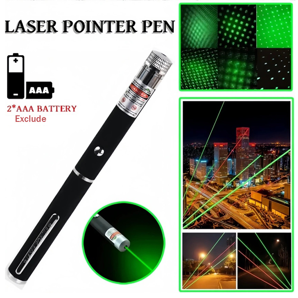 Laser Pointer Cat Toy Automatic - Puntatore Laser Verde e Rosso (Batterie
