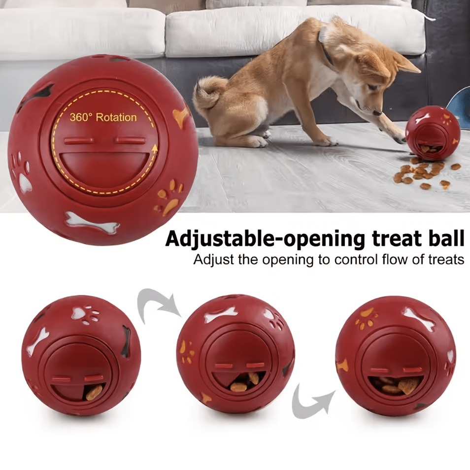 Rubber Treat Dispensing Dog Toy - Palla per Premi per Cani, Giocattolo