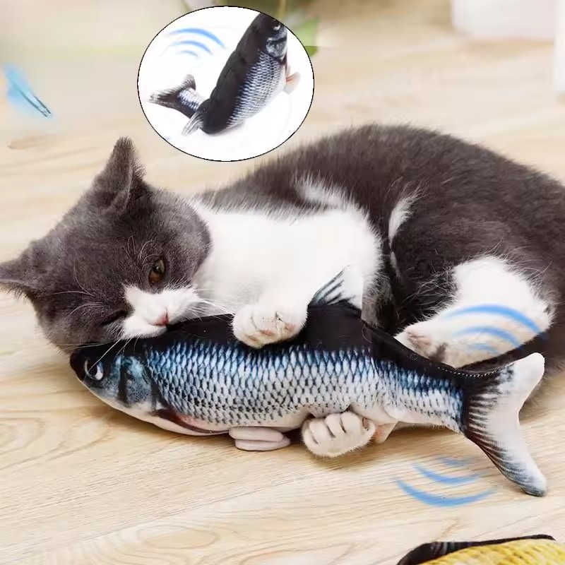 Giocattolo per Cani e Gatti a  - Electric Floppy Fish Dog Toy recensione e prezzo