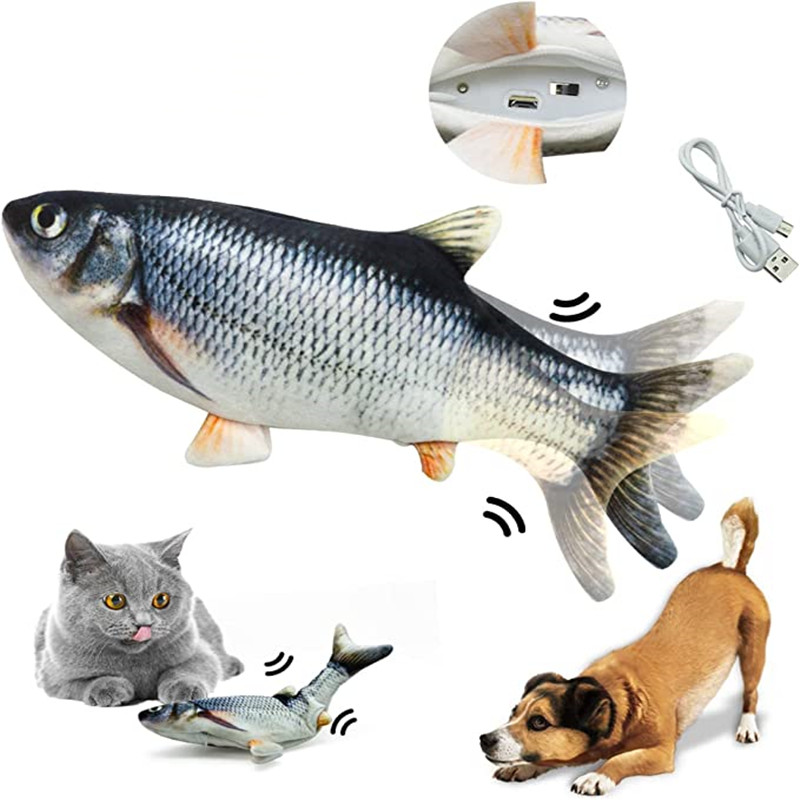 Giocattoli per Gatti a Forma d - Electric Floppy Fish Dog Toy recensione e prezzo