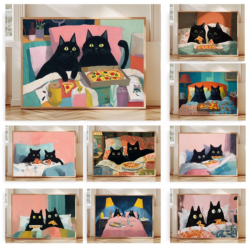 Poster di Due Gatti Neri che M - Pet Beds recensione e prezzo
